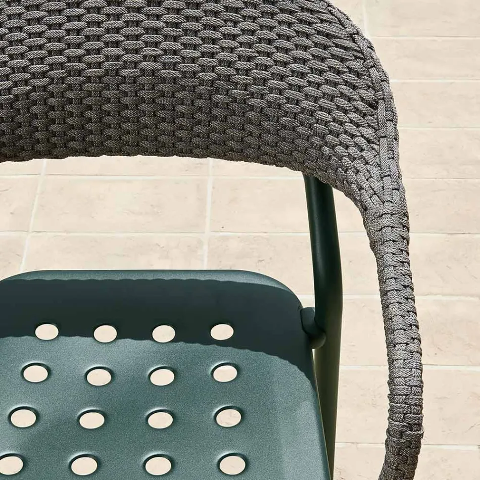 Buitenfauteuil met zitkussen Made in Italy - Noss by Varaschin Viadurini