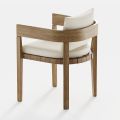 Outdoor fauteuil in stof en houten structuur Made in Italy - Brig