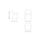 Tuinfauteuil van geweven synthetische vezels Made in Italy - Tillie Viadurini