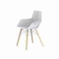 Design woonkamer fauteuil in polypropyleen en hout - Faz Wood van Vondom