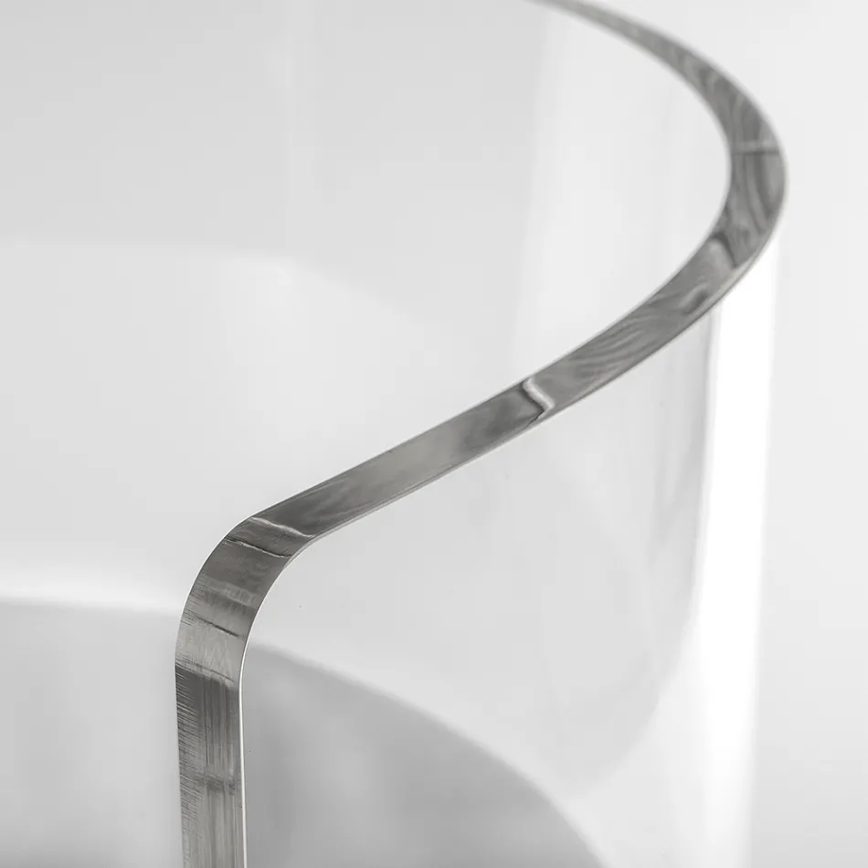 Elegante fauteuil van transparant plexiglas, gemaakt in Italië - Rachele Viadurini