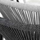 Stapelbare tuinarmstoel aluminium en stof - Smart By Varaschin Viadurini