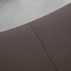 Metalen fauteuil en eco-lederen zitting Made in Italy - Nieuwstaat Viadurini