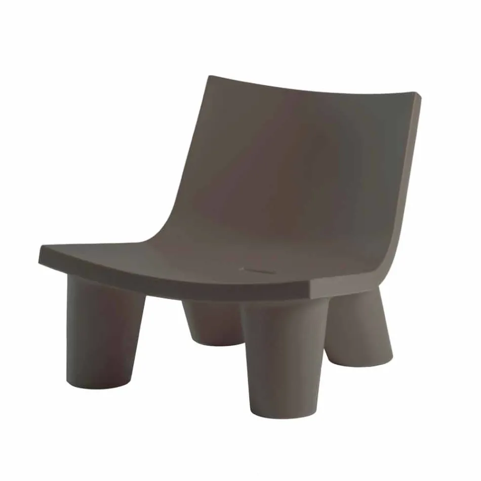 Glijdende design fauteuil Low Lita gekleurd gemaakt in Italië Viadurini