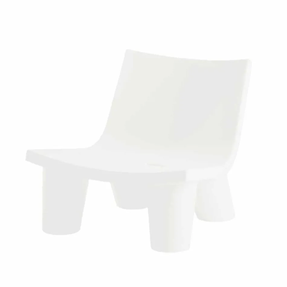 Glijdende design fauteuil Low Lita gekleurd gemaakt in Italië Viadurini