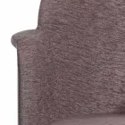 Draaibare bureaufauteuil met wielen en armleuningen Made in Italy - Felix Viadurini