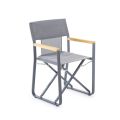 Outdoor opvouwbare fauteuil in aluminium gemaakt in Italië - Liberato