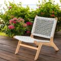 Outdoor Relax-fauteuil in teak en touwgeweven - Arjuna