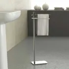 Modern handdoekenrek met 2 ijzeren armen Made in Italy - Cali Viadurini