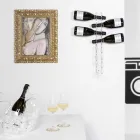 Porta flessen transparante wand van de baby kleine L6xH60xP11cm Viadurini