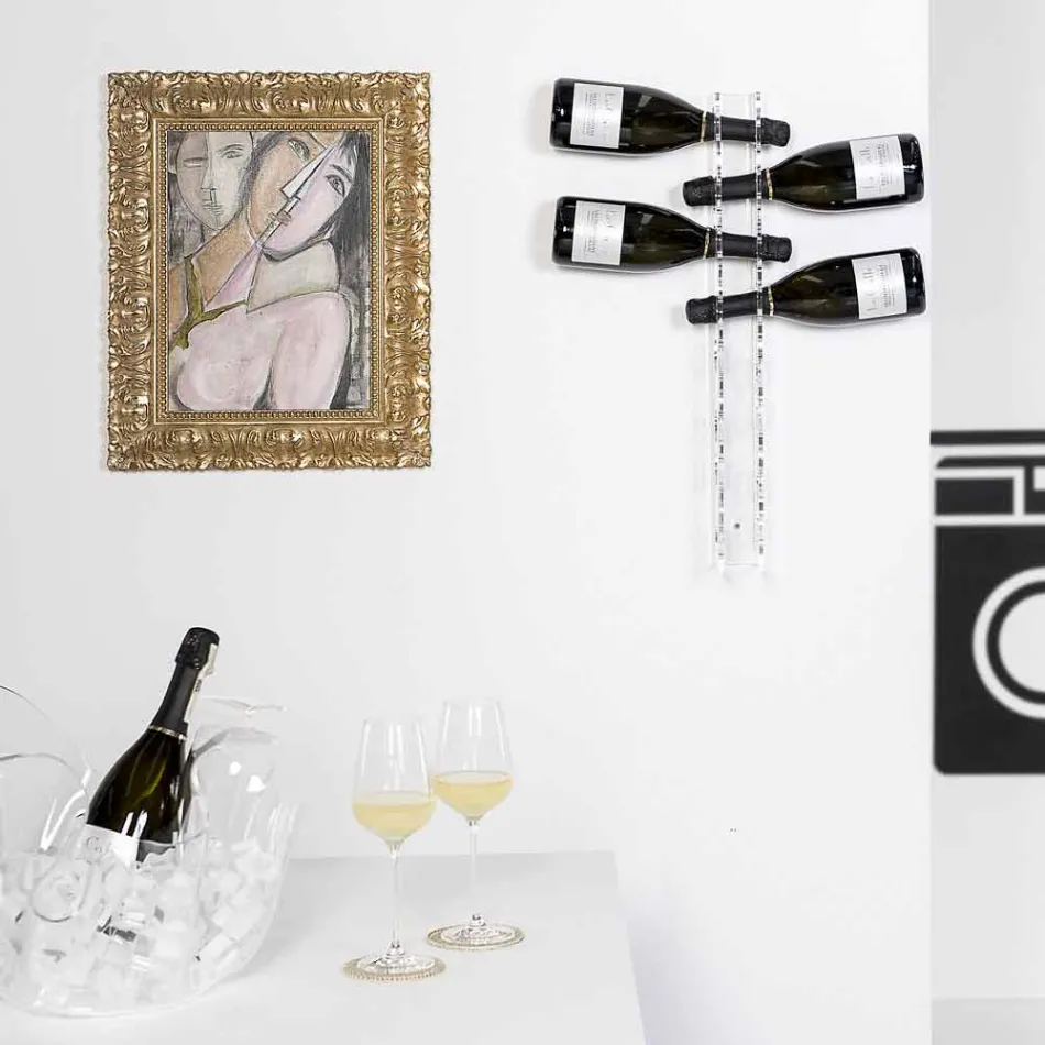 Porta flessen transparante wand van de baby kleine L6xH60xP11cm Viadurini