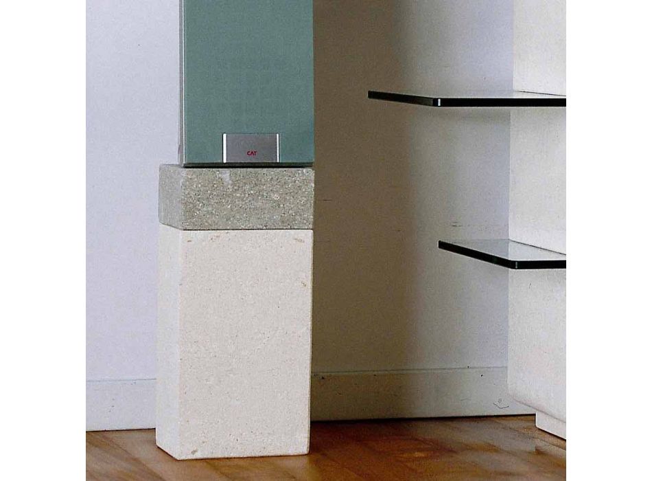 Hi-fi TV-standaard van steen en kristallen met een modern Xeni-design Viadurini