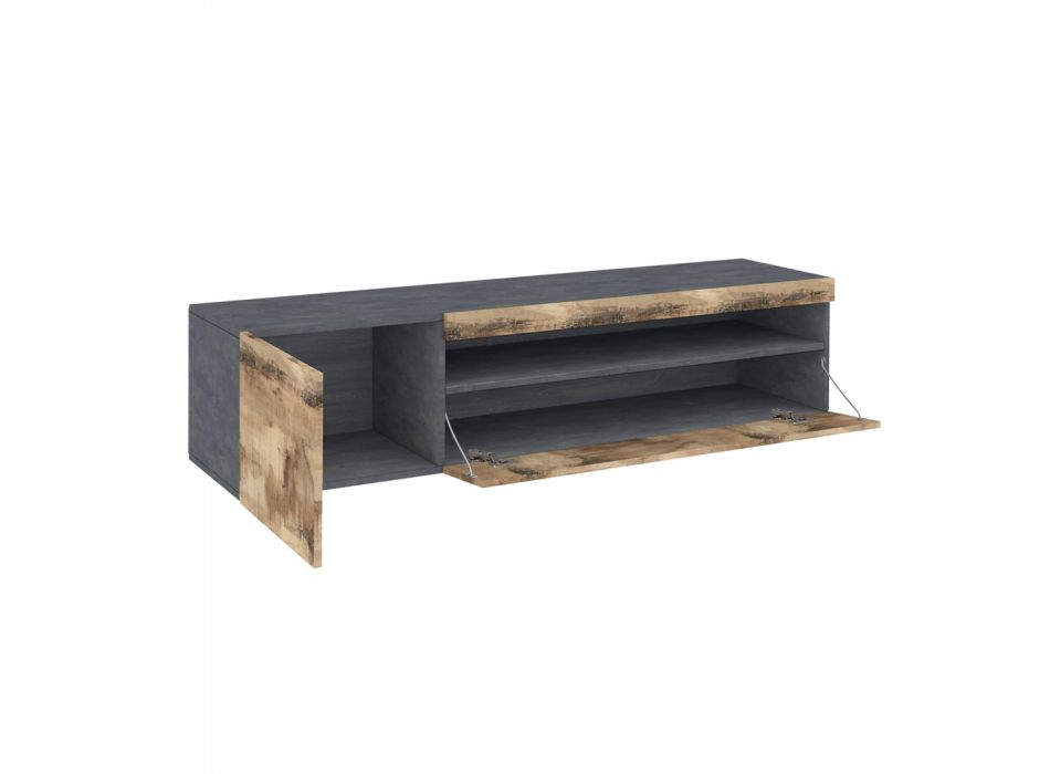 Italiaans design woonkamer houten tv-meubel met open compartiment - Suzana Viadurini