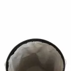 Ovale wasmand in Riky geregenereerd leer gemaakt in Italië Viadurini