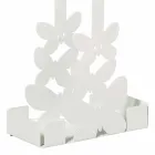 Dubbele bekerhouder in wit, beige of ivoorijzer Gemaakt in Italië - Leiden Viadurini