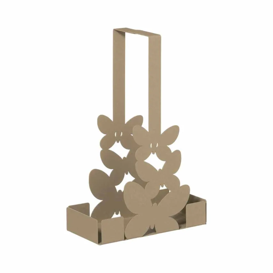 Dubbele bekerhouder in wit, beige of ivoorijzer Gemaakt in Italië - Leiden Viadurini