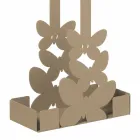 Dubbele bekerhouder in wit, beige of ivoorijzer Gemaakt in Italië - Leiden Viadurini