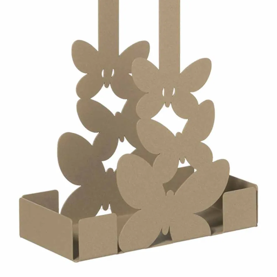 Dubbele bekerhouder in wit, beige of ivoorijzer Gemaakt in Italië - Leiden Viadurini