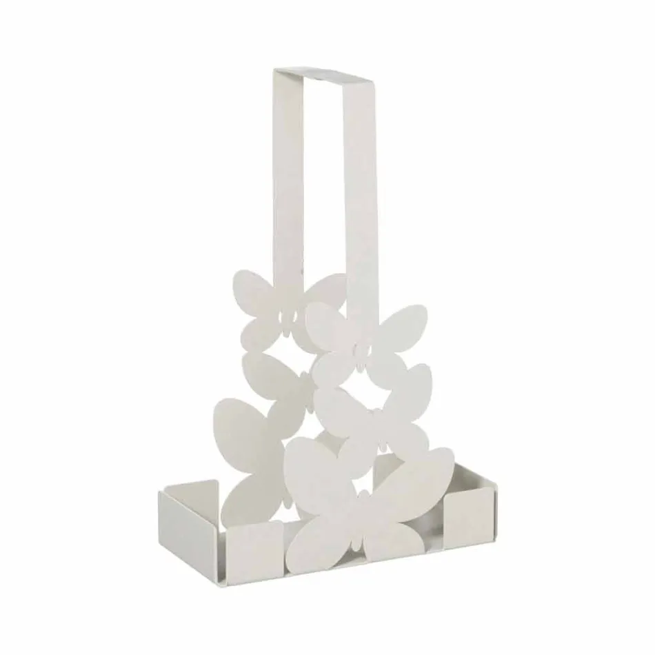 Dubbele bekerhouder in wit, beige of ivoorijzer Gemaakt in Italië - Leiden Viadurini