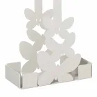 Dubbele bekerhouder in wit, beige of ivoorijzer Gemaakt in Italië - Leiden Viadurini