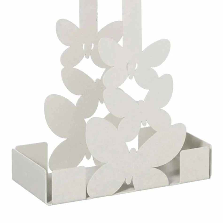 Dubbele bekerhouder in wit, beige of ivoorijzer Gemaakt in Italië - Leiden Viadurini