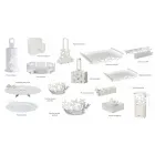 Dubbele ijzeren bekerhouder handgemaakt in Italië - Leiden Viadurini