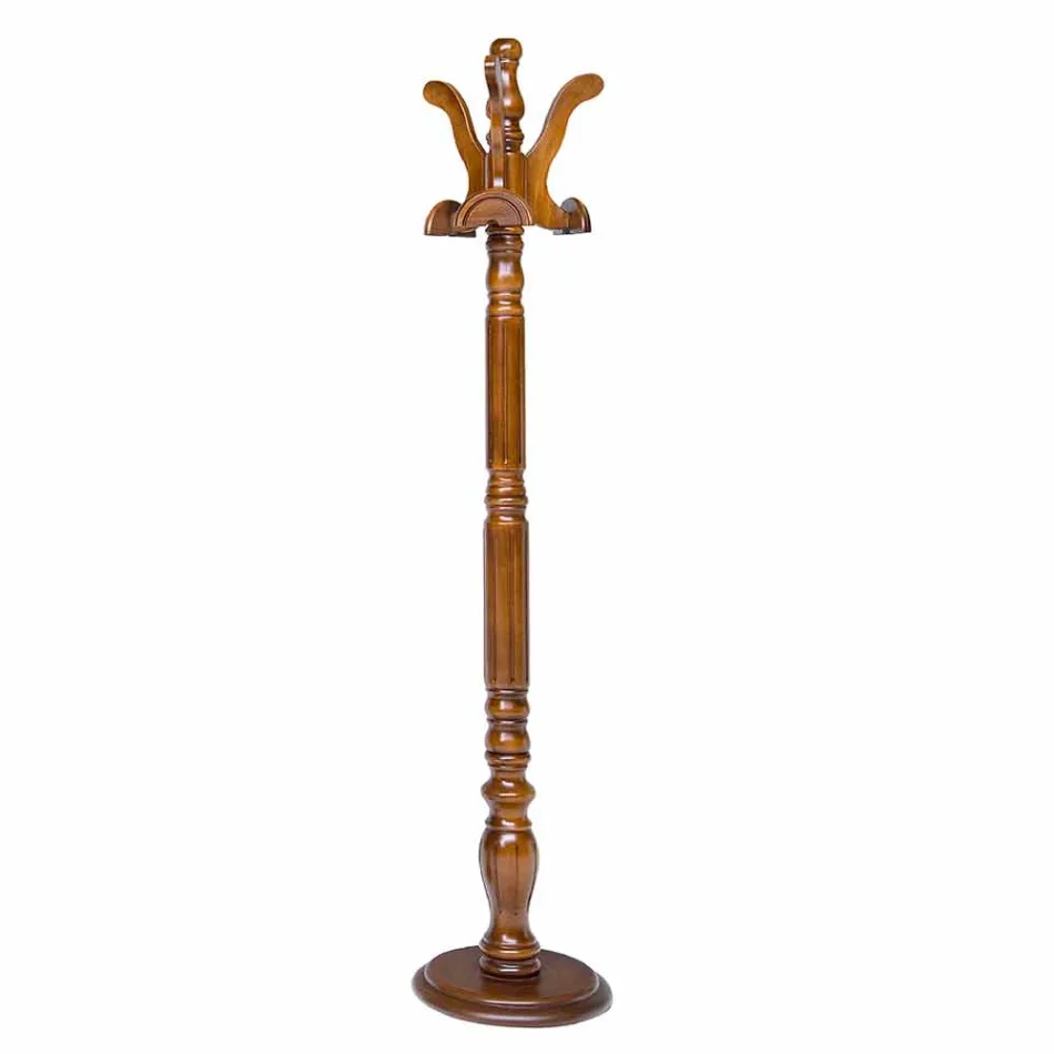 Vloerstatief met houten mdf-voet gemaakt in Italy Romeo Viadurini