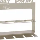 Handgemaakte flessenhouder in kostbaar ijzer Made in Italy - Maste Viadurini