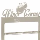 Handgemaakte flessenhouder in kostbaar ijzer Made in Italy - Maste Viadurini