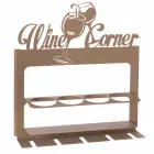 Handgemaakte flessenhouder in kostbaar ijzer Made in Italy - Maste Viadurini