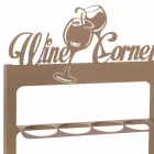 Handgemaakte flessenhouder in kostbaar ijzer Made in Italy - Maste Viadurini