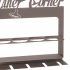 Handgemaakte flessenhouder in kostbaar ijzer Made in Italy - Maste Viadurini