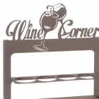 Handgemaakte flessenhouder in kostbaar ijzer Made in Italy - Maste Viadurini