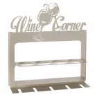 Handgemaakte flessenhouder in kostbaar ijzer Made in Italy - Maste Viadurini