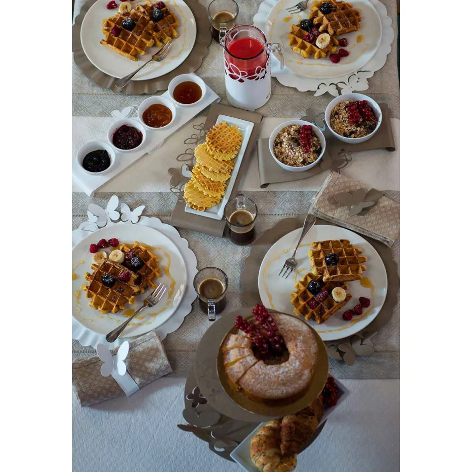 Moderne flessenhouder in wit, beige of ivoorijzer Gemaakt in Italië - Leiden Viadurini