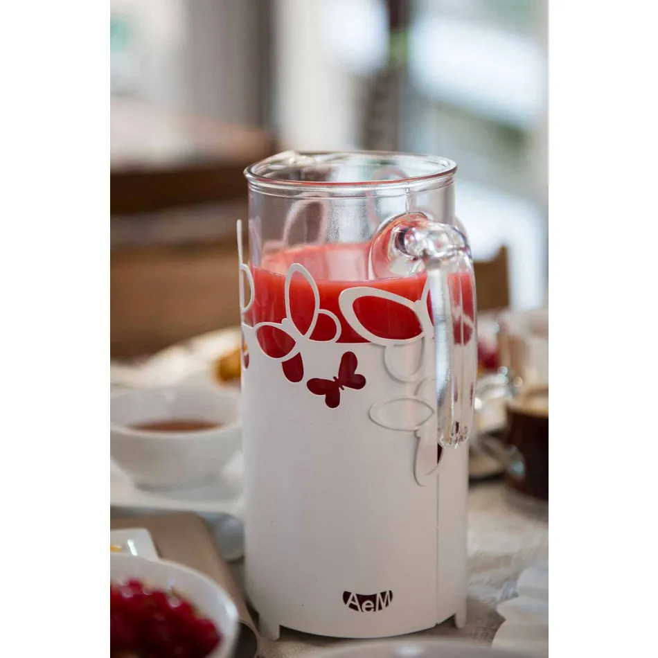 Moderne flessenhouder in wit, beige of ivoorijzer Gemaakt in Italië - Leiden Viadurini