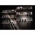 Wandfleshouder voor 6 flessen in plexiglas Made in Italy - Canberra Viadurini