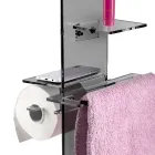 Papierhouder, handdoek en bidetzeephouder Made in Italy - Pluto Viadurini