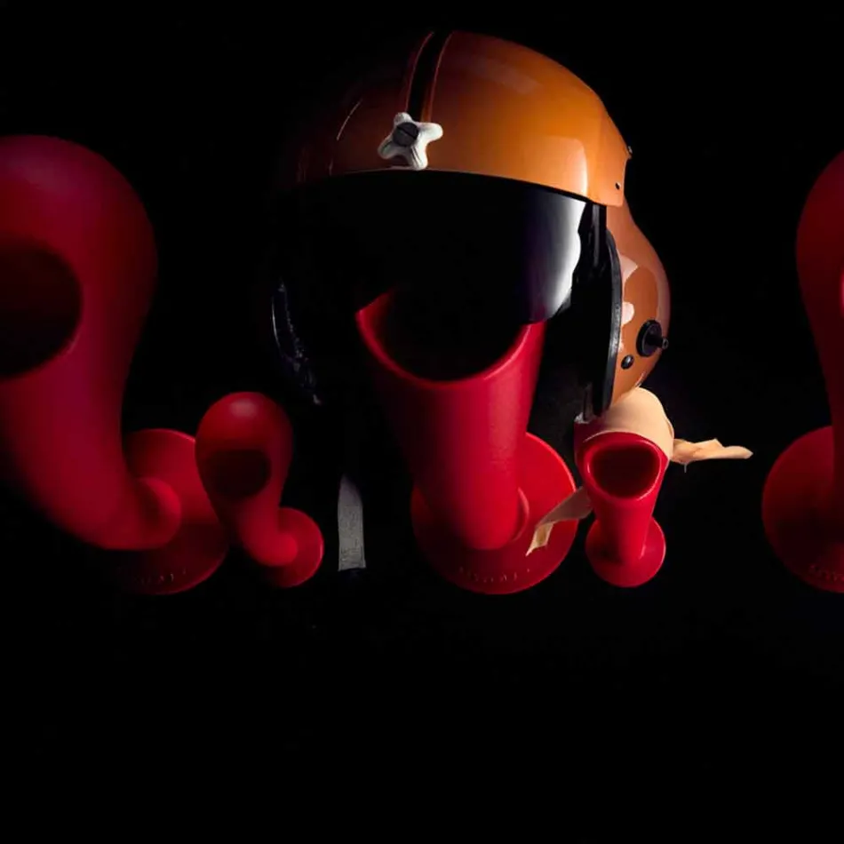 Helmhouder of gekleurde wandhanger, 6 stuks - Crazy Head van Myyour Viadurini