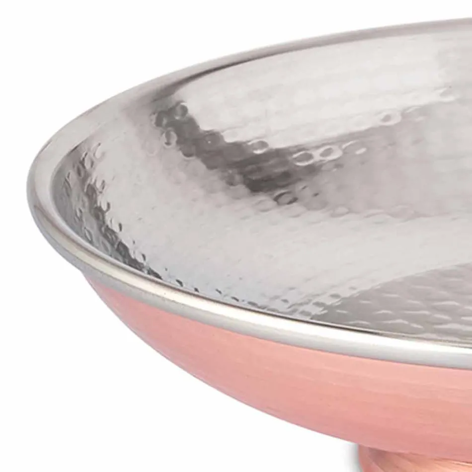 Design Tafel Fruitschaal Handgeslagen Koper Middelpunt 28 cm - Terraemare Viadurini