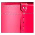 Cilindrische houtblokkenhouder in geregenereerd leer met Tonda Firestyle-wielen Viadurini