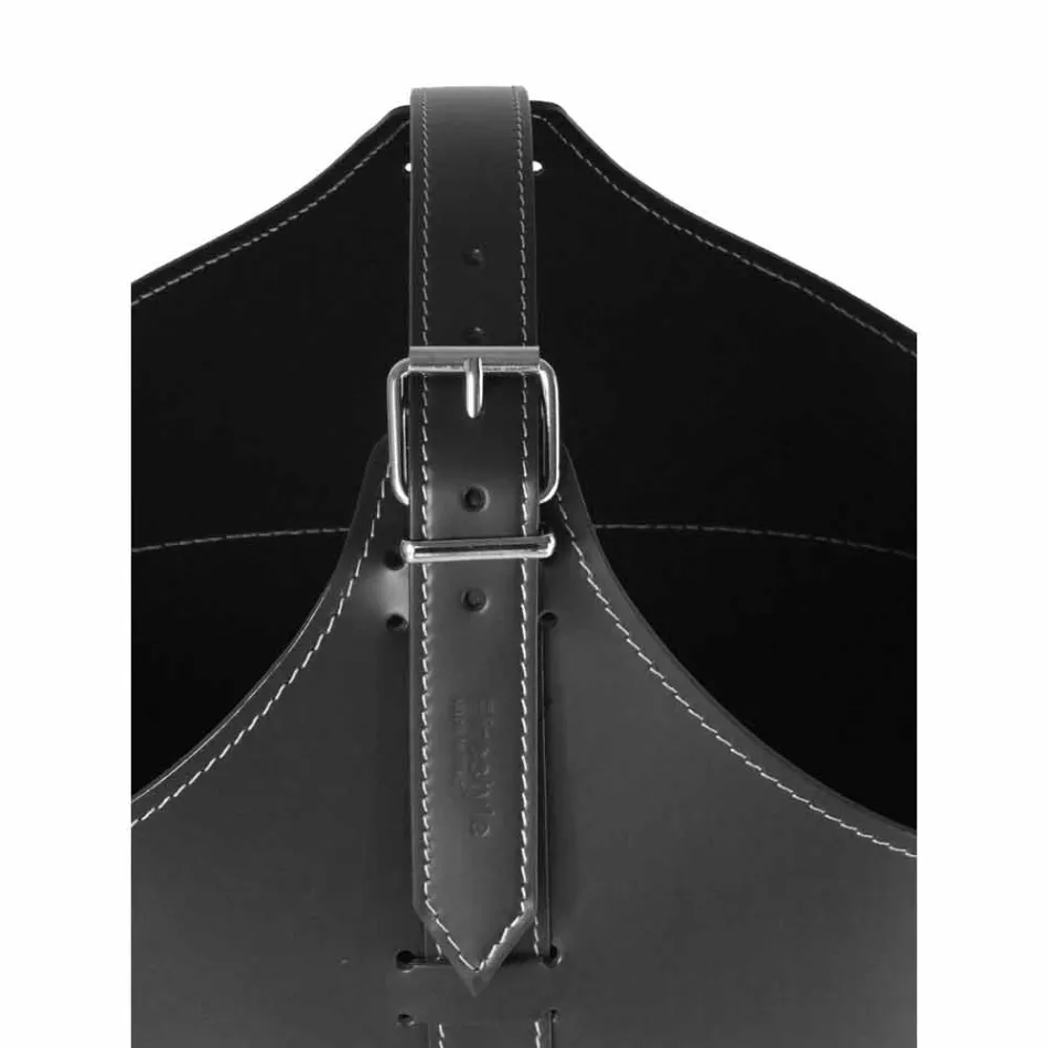 Portalegna van interieur met wiel in een modern geregenereerd leer Fabia Viadurini