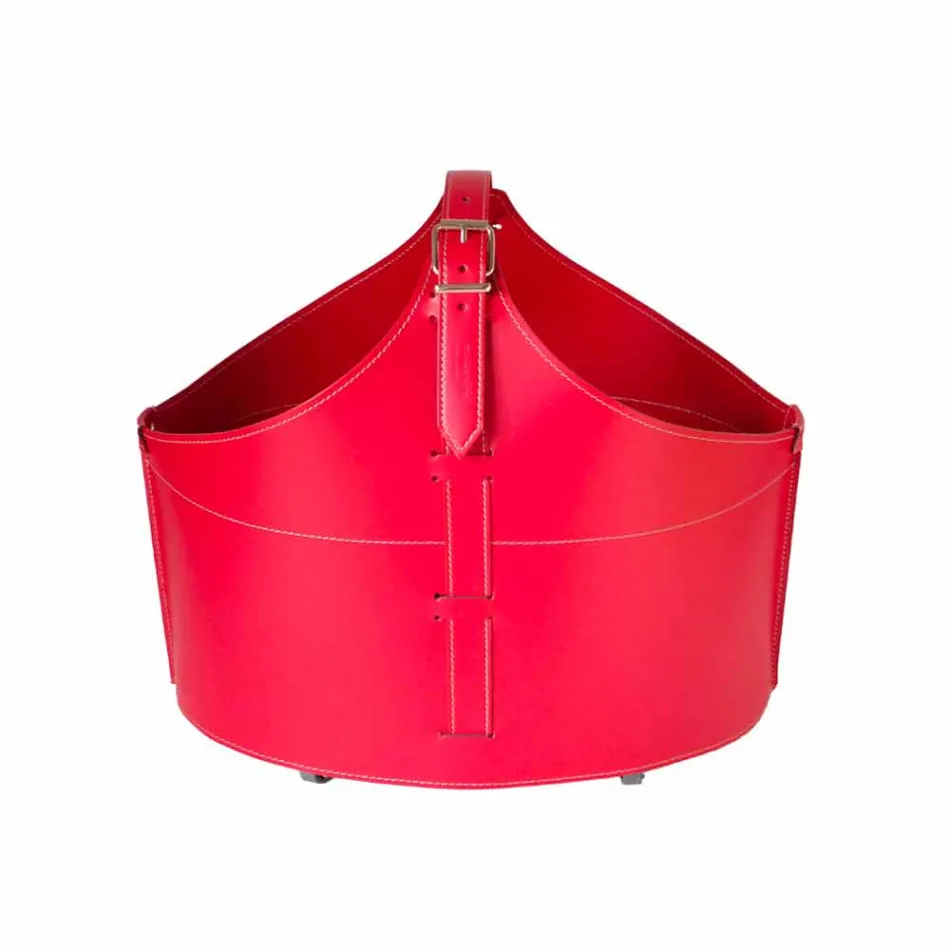 Portalegna van interieur met wiel in een modern geregenereerd leer Fabia Viadurini