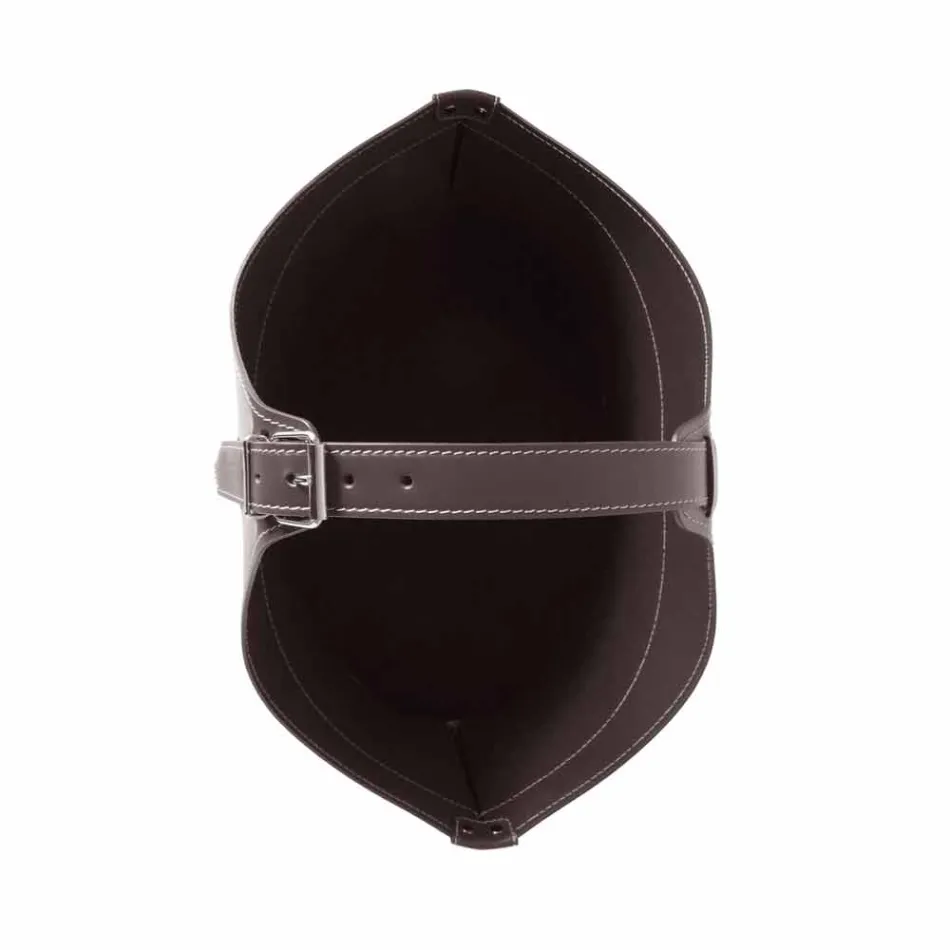 Portalegna van interieur met wiel in een modern geregenereerd leer Fabia Viadurini