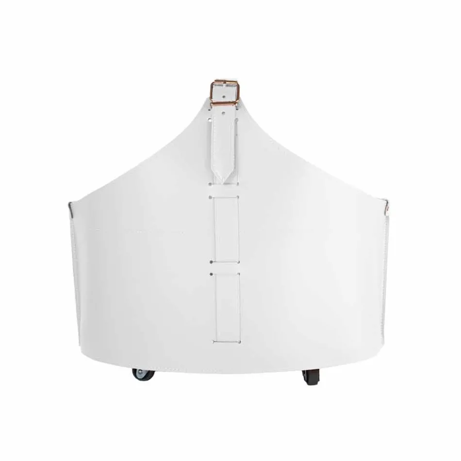 Portalegna van interieur met wiel in een modern geregenereerd leer Fabia Viadurini