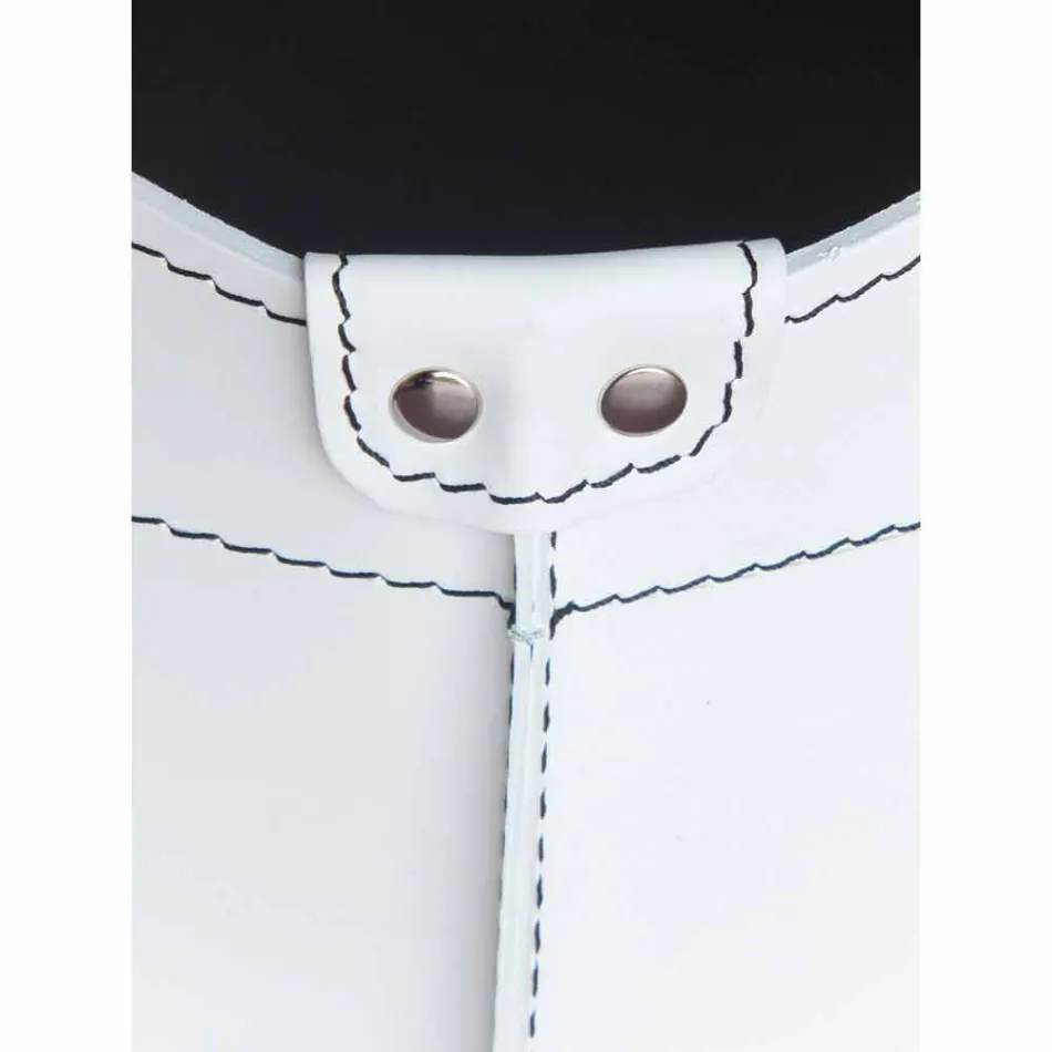 Portalegna van interieur met wiel in een modern geregenereerd leer Fabia Viadurini