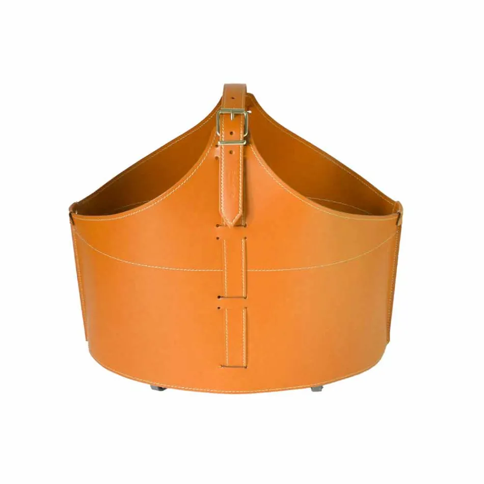 Portalegna van interieur met wiel in een modern geregenereerd leer Fabia Viadurini