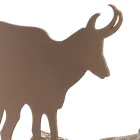 Indoor brandhout houder in bruin staal gemaakt in Italië met gereedschap - Volturno Viadurini