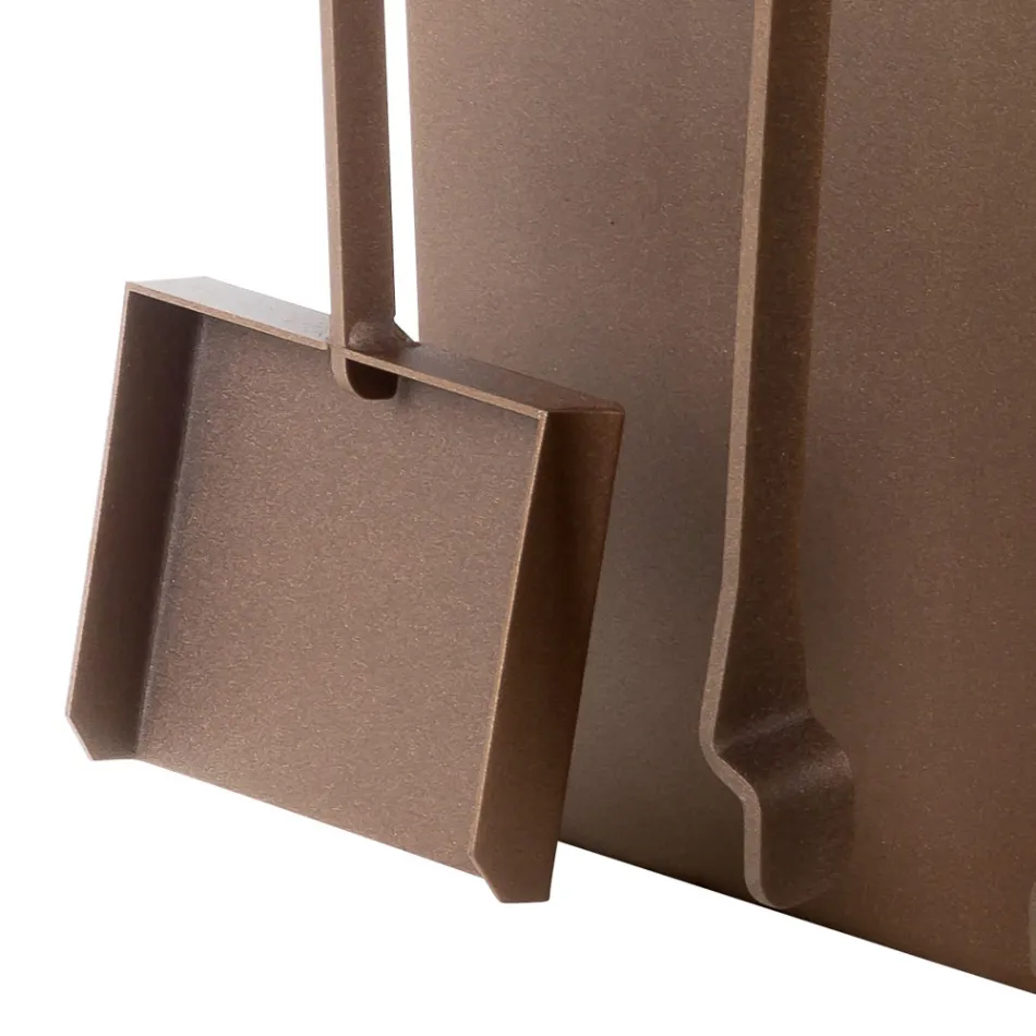 Indoor brandhout houder in bruin staal gemaakt in Italië met gereedschap - Volturno Viadurini