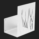 Brandhouthouder voor binnen in gelakt staal Gemaakt in Italië - Ghino Viadurini